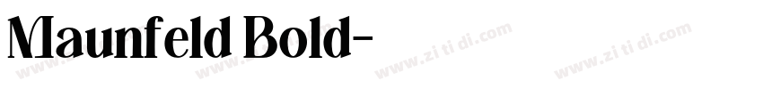 Maunfeld Bold字体转换